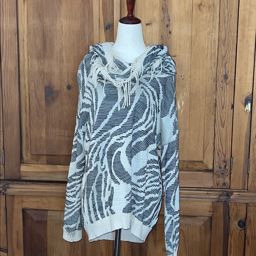 NIC+ZOE Two-Fer Sweater & Scarf Set Sz. XL